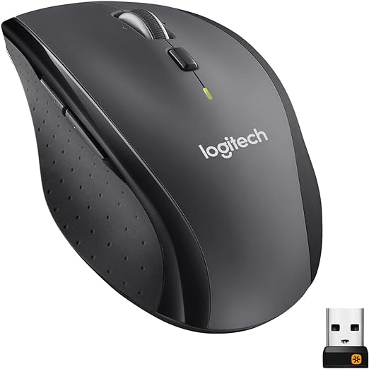 Logitech M705 Marathon Sans Fil Souris, Récepteur USB Unifying 2,4 GHz, 1000 PPP, 5 Boutons Programmables, Pile Durée 3 ans, Compatible PC, Mac, Ordinateur Portable, Chromebook - Gris