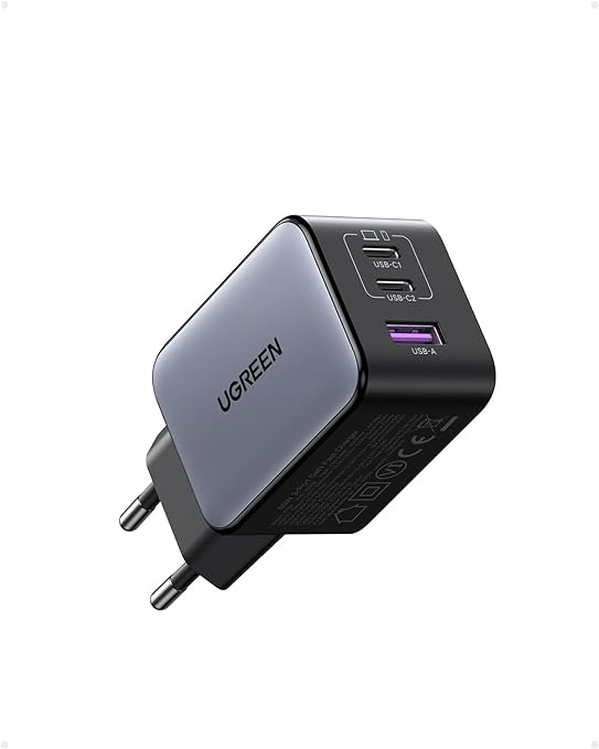 UGREEN Nexode X Chargeur 65W USB C Rapide GaNInfinity Super Compact Compatible avec iPhone 15 Plus Pro Max 14 13 12 Galaxy S24 Ultra Plus S23 S22 Pixel iPad Pro Air Mini MacBook Pro Air M3 M2 M1