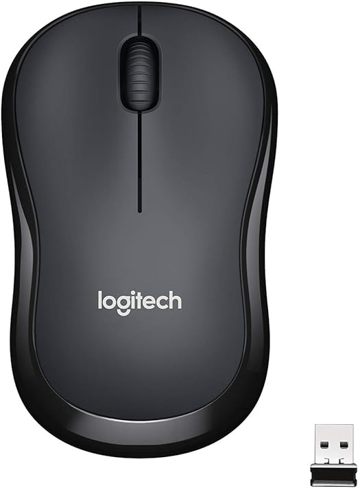 Logitech M220 Silent Souris Sans Fil, 2.4 GHz avec Récepteur USB, Résolution Capteur 1000 PPP, Pile 18 Mois, Ambidextre, Compatible avec PC, Mac, Ordinateur Portable - Noir