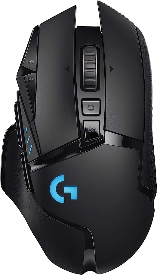 Logitech G502 LIGHTSPEED Souris sans Fil, Capteur Gaming HERO 25K, 25 600 PPP, RGB, Ultra-Léger, 11 Boutons Programmables, Batterie Longue Durée, POWERPLAY-compatible, PC, EU Packaging - Noire