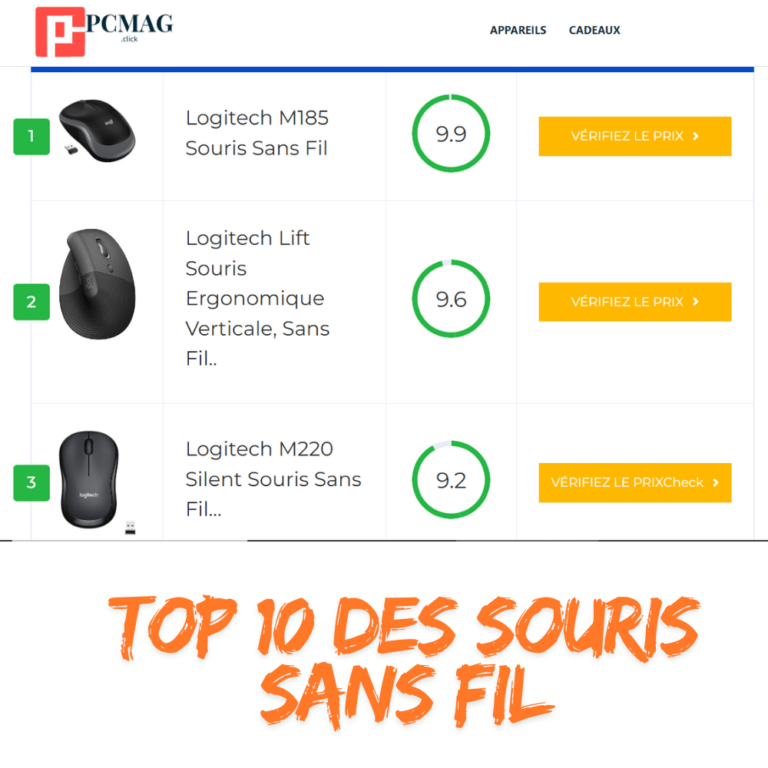 Top 10 des Souris Sans Fil pour Tous les Budgets