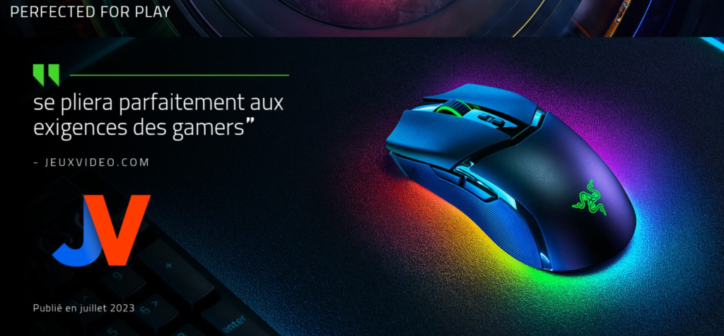 Razer Cobra Pro - Souris Gaming sans Fil Personnalisable Chroma RGB (10 Commandes Personnalisables, 11 Zones d’éclairage Chroma, Capteur Optique 30 K Focus Pro) Noir